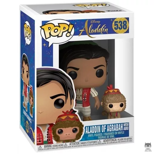 Figurine Funko POP Aladdin d'Agrabah avec Abu (Aladdin (2019))