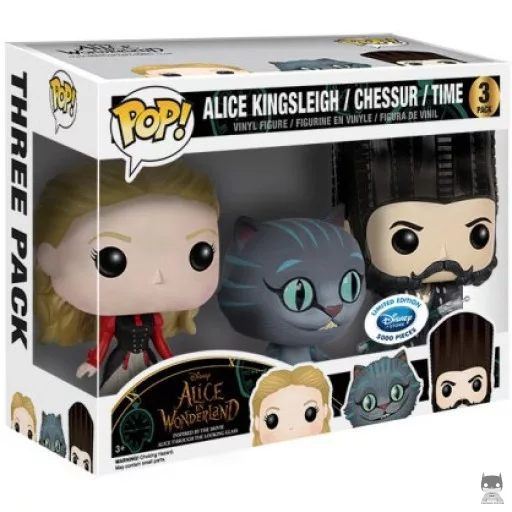 Figurine Funko POP Alice, Chessur & Time (Pop! Vinyl)