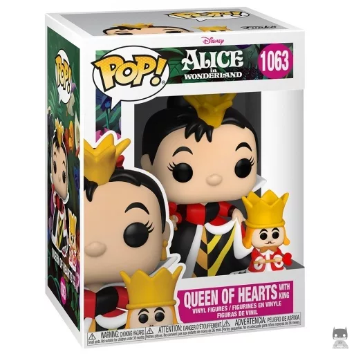 Figurine Funko POP Reine de Cœur avec Roi (Alice au Pays des Merveilles)
