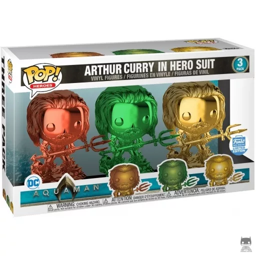Figurine Funko POP Arthur Curry in Hero Suit (Orange, Green & Gold Chrome) (Pop! Vinyl)