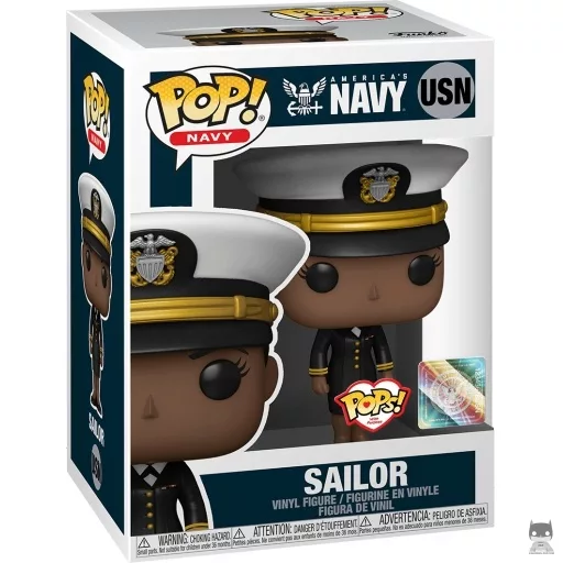 Figurine Funko POP Marin de la Navy Américaine Femme en Tenue de Cérémonie (Afro-Américain) (With Purpose)
