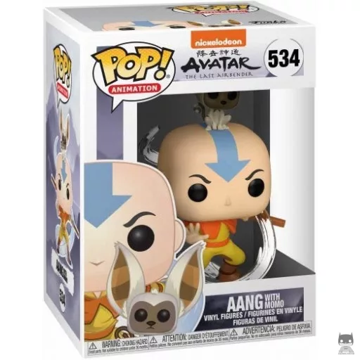 Figurine Funko POP Aang avec Momo (Avatar : le dernier maître de l'air)