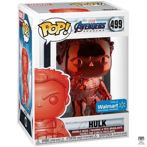 Figurine Funko POP Hulk (Rouge & Chrome) (Walmart)