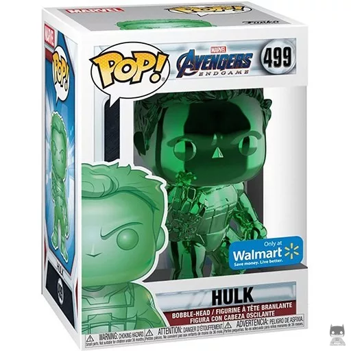 Figurine Funko POP Hulk (Vert & Chrome) (Hulk (Bruce Banner))