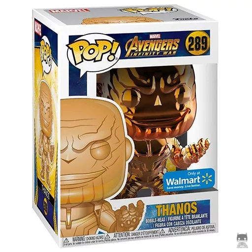 Figurine Funko POP Thanos (Orange & Chrome) (Walmart)