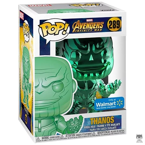 Figurine Funko POP Thanos (Vert & Chrome) (Chrome)