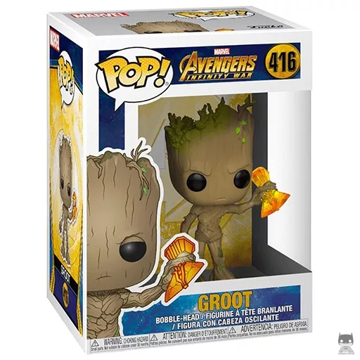Figurine Funko POP Groot (avec Stormbreaker) (Bobble head)
