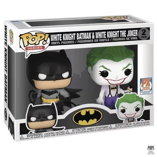 Figurine Funko POP White Knight Batman & White Knight the Joker (Batman)