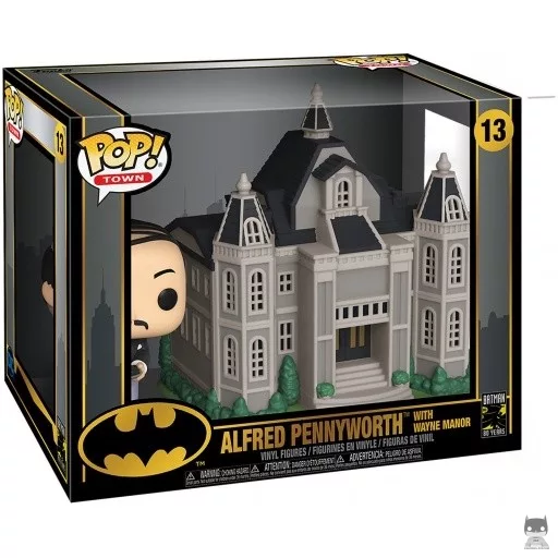 Figurine Funko POP Alfred Pennyworth devant le Manoir Wayne (Batman)