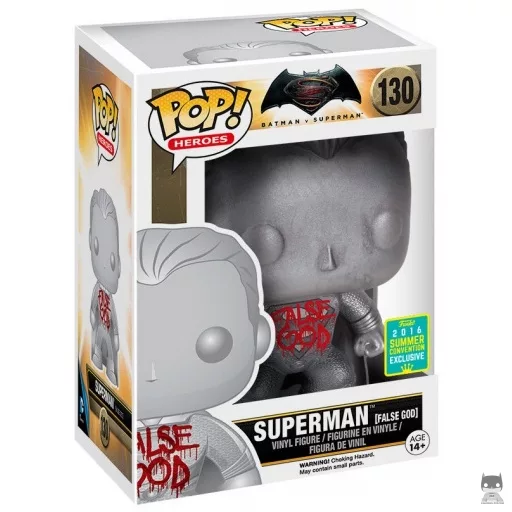 Figurine Funko POP Superman Faux Dieu (Metallic) (Batman vs Superman : L'Aube de la Justice)