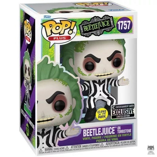 Figurine Funko POP Beetlejuice sur la Pierre Tombale (Glow in the Dark) (Beetlejuice)