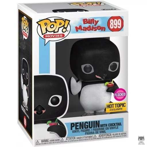 Figurine Funko POP Pingouin avec Cocktail (Flocked) (Billy Madison)