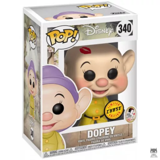 Figurine Funko POP Simplet avec trace de Rouge à lèvres (Chase) (Blanche Neige)