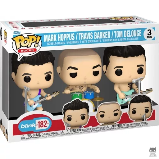 Figurine Funko POP Mark Hoppus , Travis Barker & Tom Delonge (Multipack)