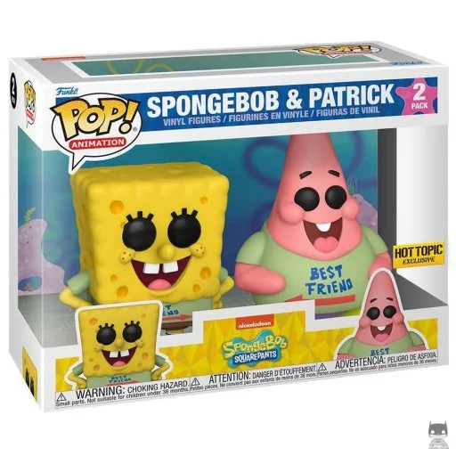 Figurine Funko POP Bob l'Eponge & Patrick (Meilleurs Amis) (Exclusive)