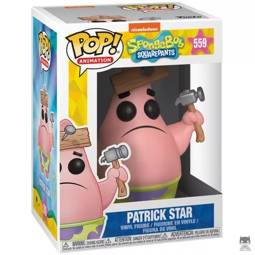 Figurine Funko POP Patrick l'Etoile de Mer avec marteau (Bob l'Eponge)