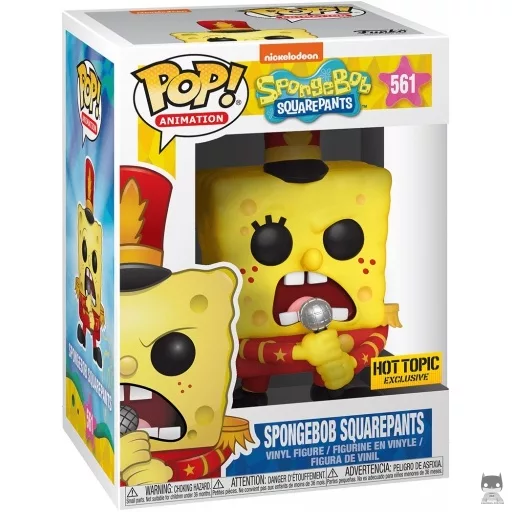 Figurine Funko POP Bob l'Eponge avec micro (Hot Topic)