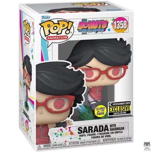 Figurine Funko POP Sarada avec Sharingan (Glow in the Dark) (Glow in the Dark)