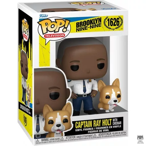 Figurine Funko POP Capitaine Ray Holt avec son chien Cheddar (Brooklyn Nine-Nine)