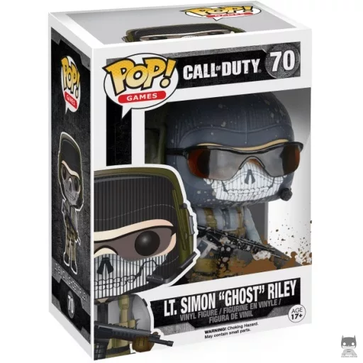 Figurine Funko POP Lt. Simon "Ghost" Riley (Éclaboussure de boue) (Chase) (Call of Duty)