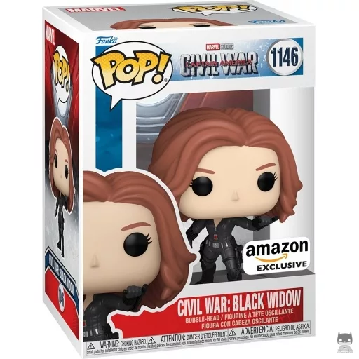Figurine Funko POP Civil War : Black Widow (Amazon)