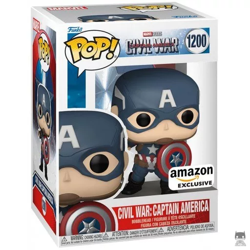 Figurine Funko POP Civil War : Captain America (Amazon)