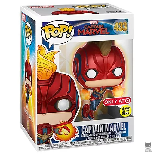Figurine Funko POP Captain Marvel en vol (Target)