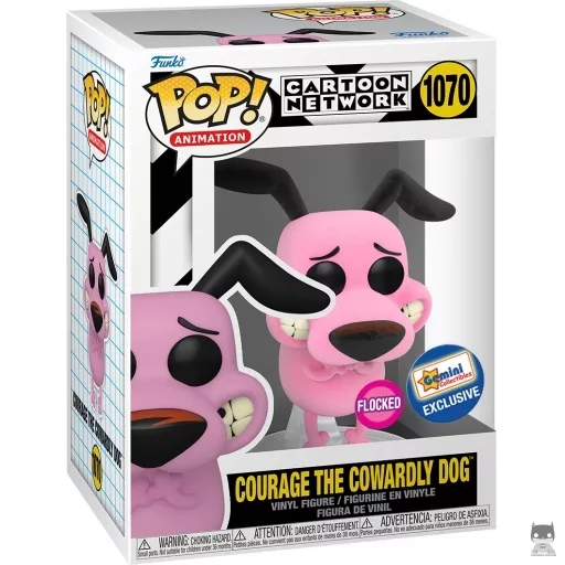 Figurine Funko POP Courage le Chien Froussard (Flocked) (Cartoon Network)