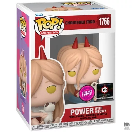 Figurine Funko POP Power avec Meowy (Chase & Flocked) (Chainsaw Man)