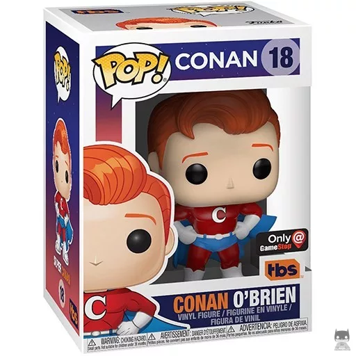 Figurine Funko POP Conan O'Brien en Superhero (GameStop)
