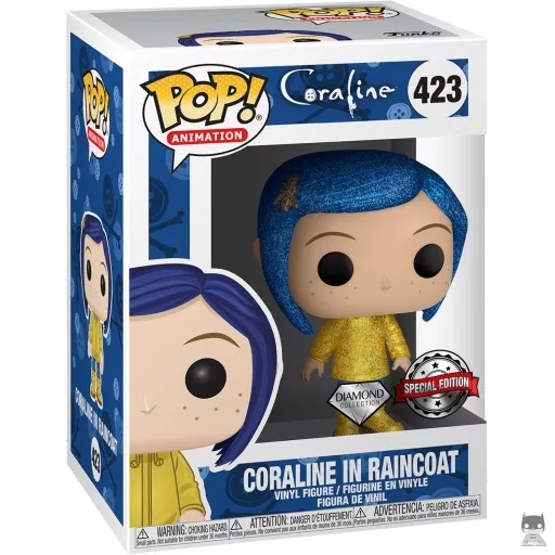 Figurine Funko POP Coraline en Imperméable (Diamond Glitter) (Glitter)