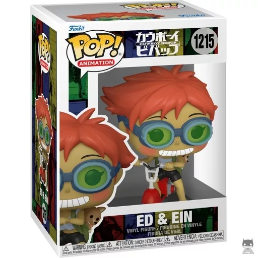 Figurine Funko POP Ed & Ein sur scooter (Cowboy Bebop)