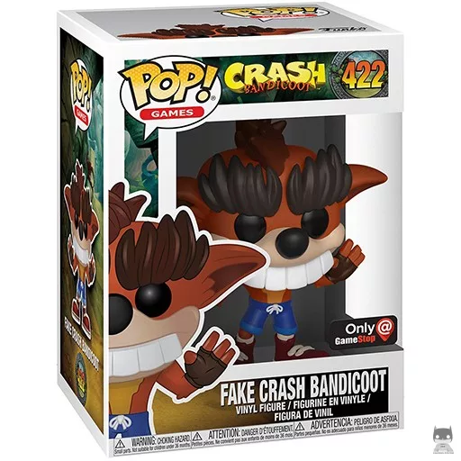 Figurine Funko POP Faux Crash Bandicoot (GameStop)