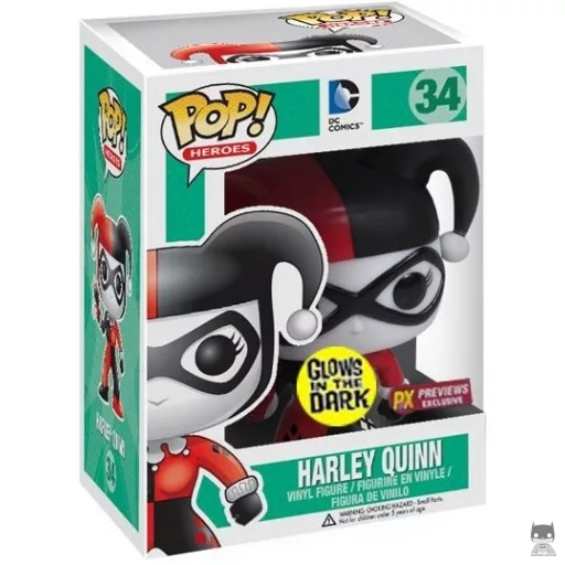Figurine Funko POP Harley Quinn (Glow in the Dark) (Pop! Vinyl)