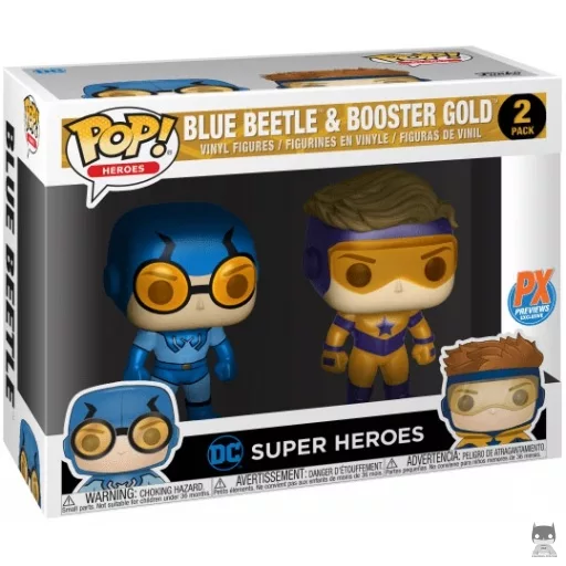 Figurine Funko POP Blue Beetle & Booster Gold (Metallic) (Pop! Vinyl)