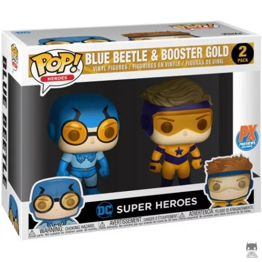 Figurine Funko POP Blue Beetle & Booster Gold (Exclusive)