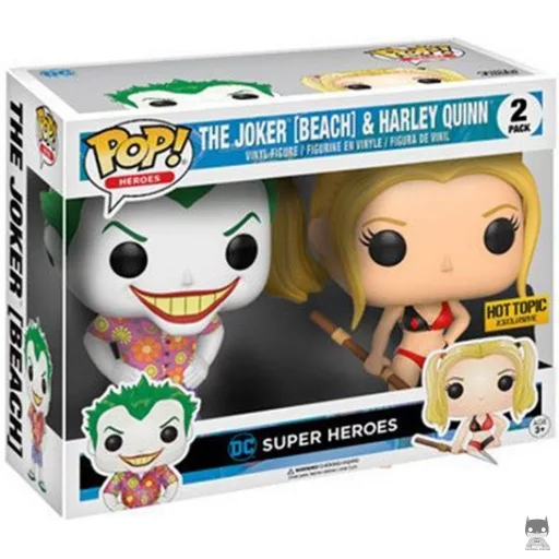 Figurine Funko POP Le Joker & Harley Quinn Plage (Pop! Vinyl)