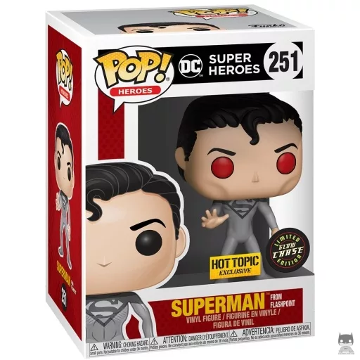Figurine Funko POP Superman de Flashpoint (Chase & Glow in the Dark) (Glow in the Dark)