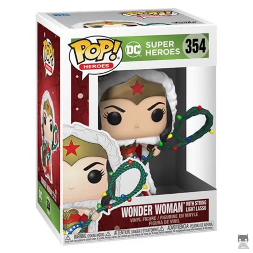 Figurine Funko POP Wonder Woman avec lasso guirlande de Noël (Wonder Woman (Diana Prince))