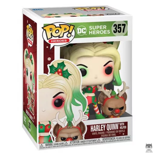 Figurine Funko POP Harley Quinn en lutin de Noël (Harley Quinn (Harleen Quinzel))