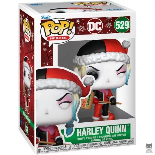 Figurine Funko POP Harley Quinn avec Maillet Naughty (Noël) (DC Super Heroes)