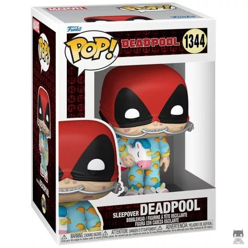 Figurine Funko POP Deadpool Soirée Pyjama (Bobble head)