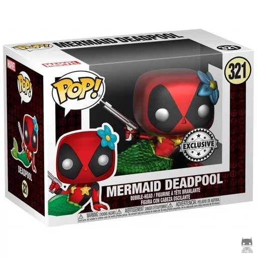 Figurine Funko POP Deadpool Sirène (Metallic) (Target)