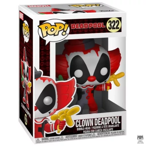 Figurine Funko POP Deadpool Clown (Bobble head)