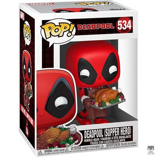Figurine Funko POP Deadpool (Héros du dîner) (Bobble head)