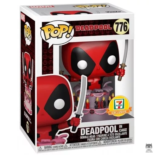 Figurine Funko POP Deadpool dans Gâteau (Metallic) (7-eleven)