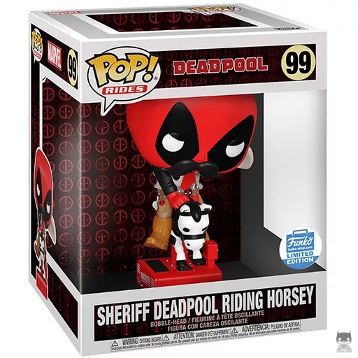 Figurine Funko POP Sheriff Deadpool chevauchant un poney (Deadpool)