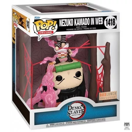 Figurine Funko POP Nezuko dans Toiles d'Araignées (Glow in the Dark) (Box Lunch)