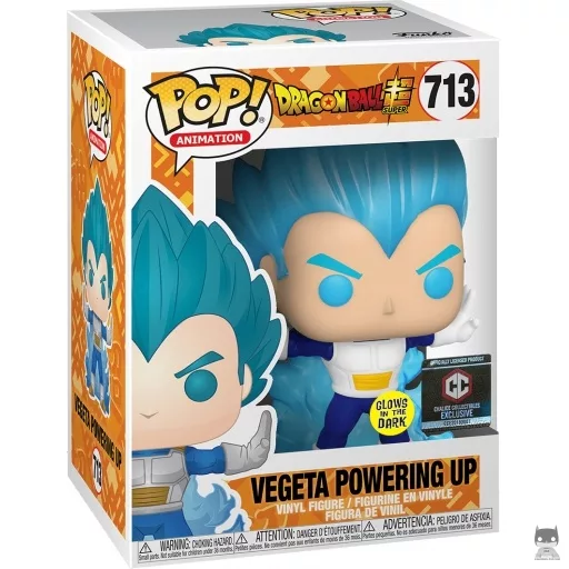 Figurine Funko POP Vegeta Mise sous Tension (Glow in the Dark) (Dragon Ball Super (DBS))