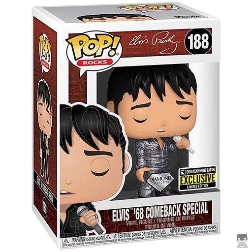 Figurine Funko POP Elvis'68 Comeback Special (Diamond Glitter) (Elvis Presley)
